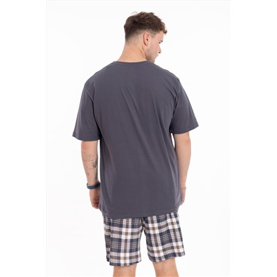 Пижама футболка и шорты М125118Псб
