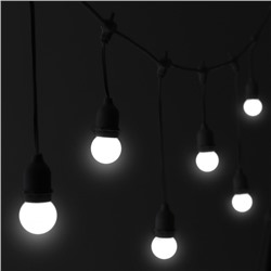 Лампа светодиодная Luazon Lighting, G45, Е27, 1.5 Вт, для белт-лайта, набор 20 штук, свечение белое