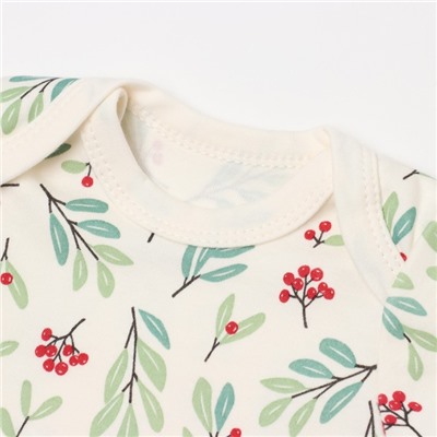 Боди детское «Крошка Я» Christmas, рост 68-74 см, молочное