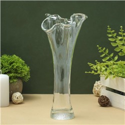 Ваза «Волна», h=28 см, стекло, прозрачная