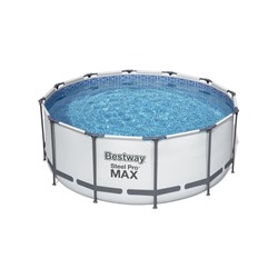 Бассейн каркасный Bestway Steel Pro MAX 56420, 366×122 см, фильтр-насос, лестница, тент, круглый