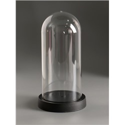 Купол-клош на подставке пластик, 10.8×10.8×21.5 см