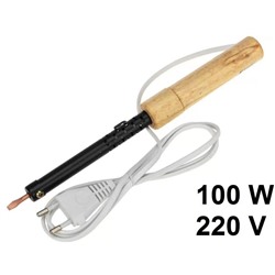 Паяльник  220в 100вт деревянная ручка