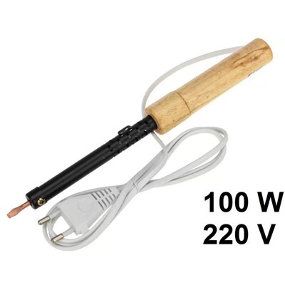 Паяльник  220в 100вт деревянная ручка