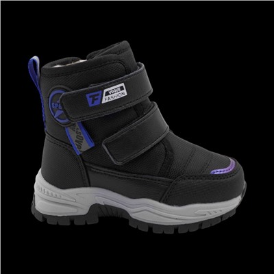 Ботинки мембранные на меху С7719-1 черные