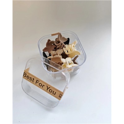 Набор крабиков для волос в боксе (10 шт)