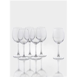Бокалы для вина Paşabahçe Enoteca, 440 мл, набор 6 шт., стекло, прозрачные