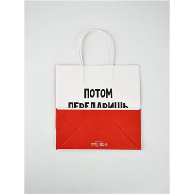 Набор пакетов подарочных новогодних «Так тебе и надо», 6 шт., 22×22×11 см