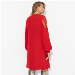 Платье с кружевными вставками, Секрет любви (красное)