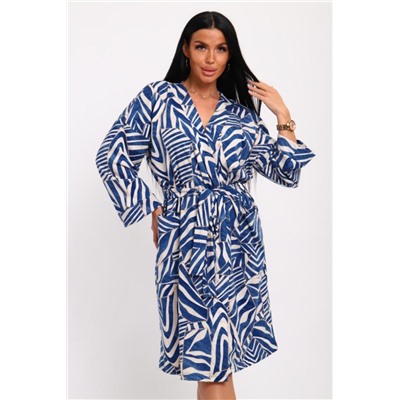 Халат женский 272 (Синий)