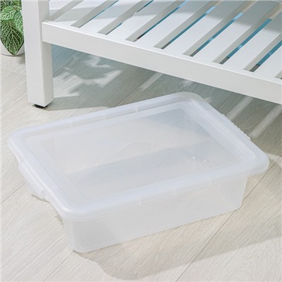 Контейнер для хранения Porter, 8 л, 43×31,5×11 см, с крышкой, прозрачный