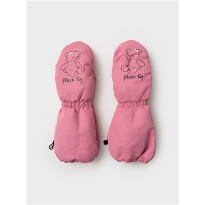 Варежки текстильные для девочек