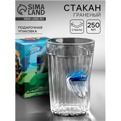 УЦЕНКА Стакан "Непробиваемый. ВДВ", берет, граненый, 250 мл
