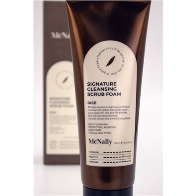MCNALLY - ПЕНКА-СКРАБ ДЛЯ ЛИЦА С ЭКСТРАКТОМ РИСА SIGNATURE CLEANSING SCRUB FOAM RICE , 150 МЛ