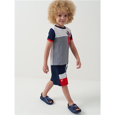 Комплект трикотажный для мальчиков: фуфайка (футболка), шорты