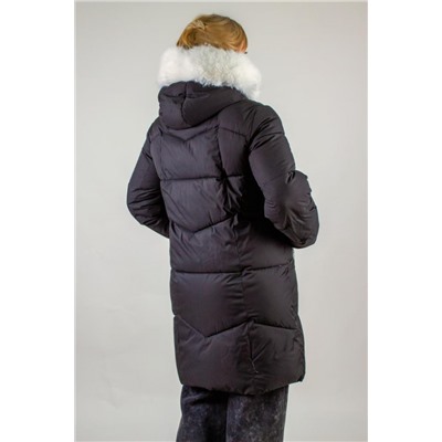 Зимняя куртка с меховой опушкой, арт. 28119-1 (Черный)