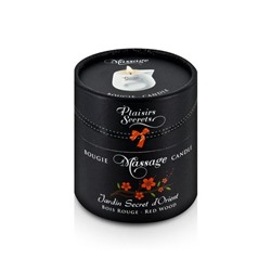 Массажная свеча с ароматом красного дерева Jardin Secret D orient Bois Roug - 80 мл.