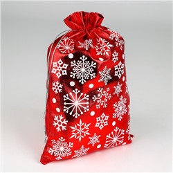 Мешочек подарочный новогодний парча «Метель», 20×30 см ± 1.5 см
