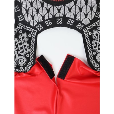 Карнавальный костюм детский «Богатырь Добрыня»: болеро, жилет, шлем, р. 128-140