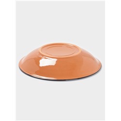 Ляган узбекский Риштанская керамика «Узоры», для плова, d=33 см, глубокий, синий