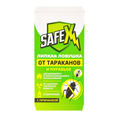 Клеевая ловушка-домик от тараканов и муравьев SAFEX, набор, 10 шт.