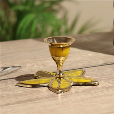 Подсвечник «Йелоу», 6 см, латунь