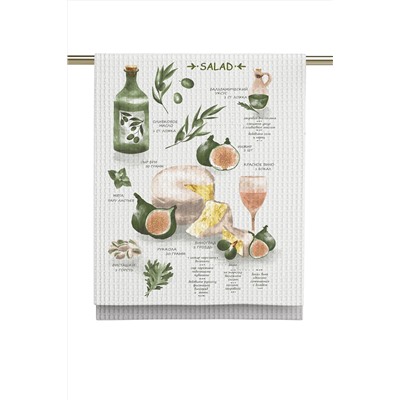 Комплект вафельных полотенец 45х60 (3 шт.) "Унисон" рис 33139-1 Kitchen recipes