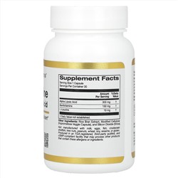 California Gold Nutrition, бенфотиамин с альфа-липоевой кислотой, 30 вегетарианских капсул