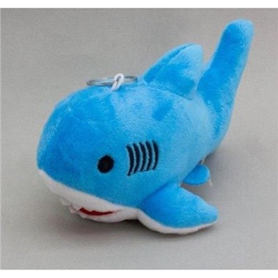 Брелок плюшевый "Smily shark", blue 15х7х9 см 140P-028