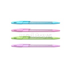 Набор из 4 ручек шариковых Stick&Grip Spring 0.7, цвет чернил синий (в пакете)
