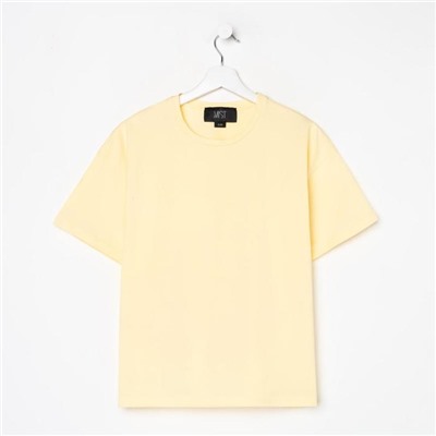 Футболка женская MIST basic, размер 44-46, жёлтая