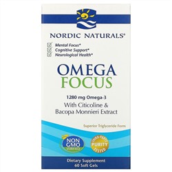 Nordic Naturals, Omega Focus, 1280 мг, 60 капсул