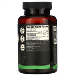 Onnit, спирулина и хлорелла, 80 капсул