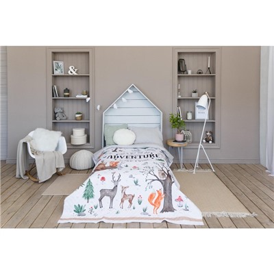 Покрывало 2-спальное «Этель» Adventure, 180×210±5 см, микрофибра