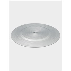 Тарелка подстановочная Wilson&Young Silvery, d=33 см, стекло, серебристая