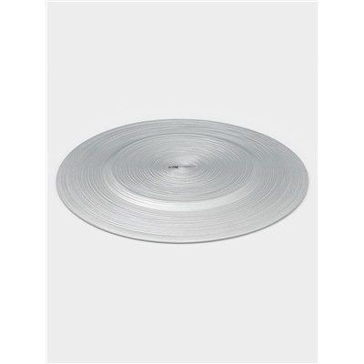 Тарелка подстановочная Wilson&Young Silvery, d=33 см, стекло, серебристая