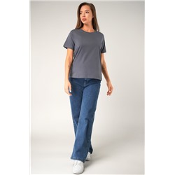 Женская базовая хлопковая футболка Happyfox