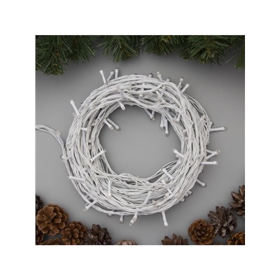 Гирлянда «Нить» 20 м, IP20, белая нить, 200 LED, свечение мульти, 8 режимов, 220 В