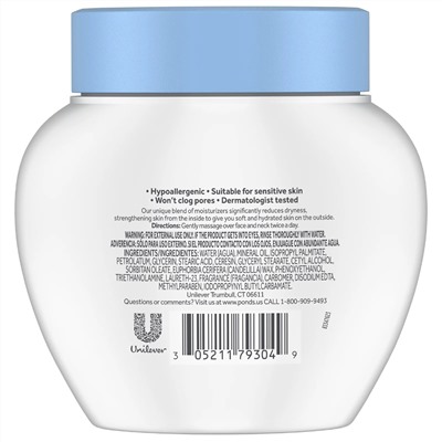 Pond's, Facial Moisturizer, крем для сухой кожи, 286 г.