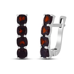 Серьги, гранат, Сильвия