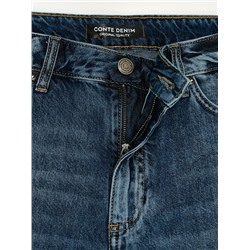 Актуальная коллекция CONTE CON-842 Джинсы relaxed из eco-friendly денима с уникальной варкой по низу