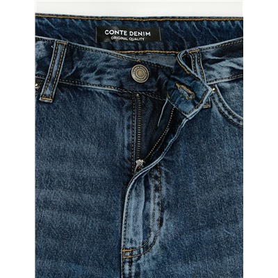 Актуальная коллекция CONTE CON-842 Джинсы relaxed из eco-friendly денима с уникальной варкой по низу
