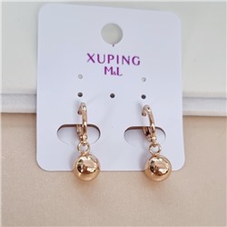 Серьги шарики коллекция "Xuping ML" покрытие позолота, арт.101.246