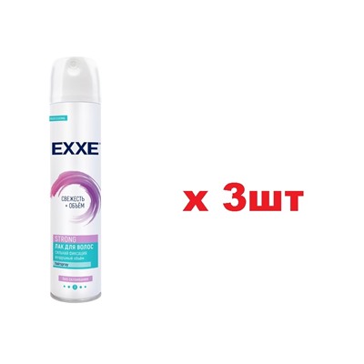 EXXE Лак для волос 300мл STRONG сильная фиксация 3шт