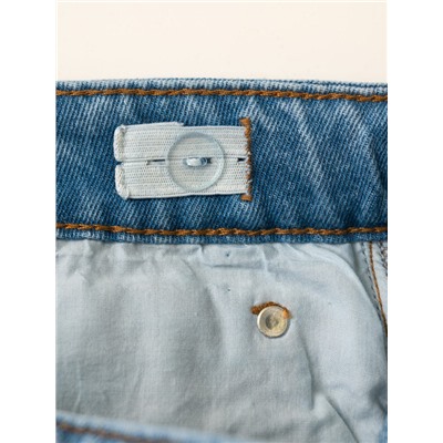 Брюки текстильные джинсовые для девочек