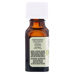 Aura Cacia, 100% чистое эфирное масло бергамота, 0.5 жидкой унции (15 мл)