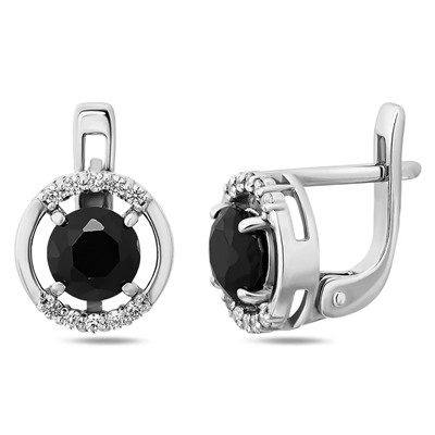 Серьги, сапфир корунд, Ю-200М51