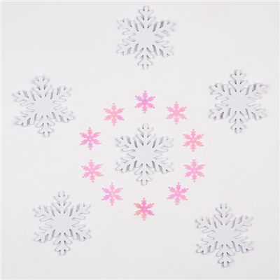 Новогодний декор «Снежинки», белые
