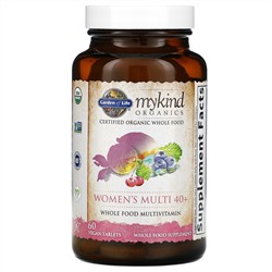 Garden of Life, MyKind Organics, Women's Multi 40+, 60 Vegan Tablets