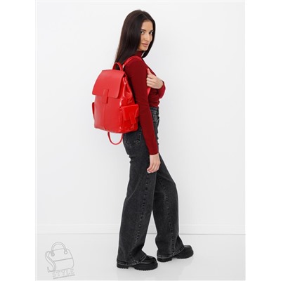 Рюкзак женский кожаный 18337-8 red Polina&Eiterou  в Новосибирске